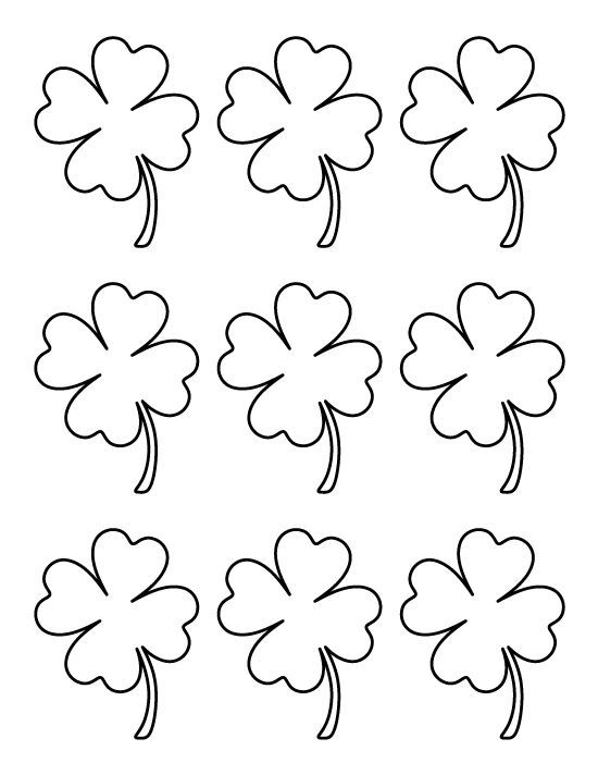 Four Leaf Clover Coloring Page |Free coloring on Clipart Library