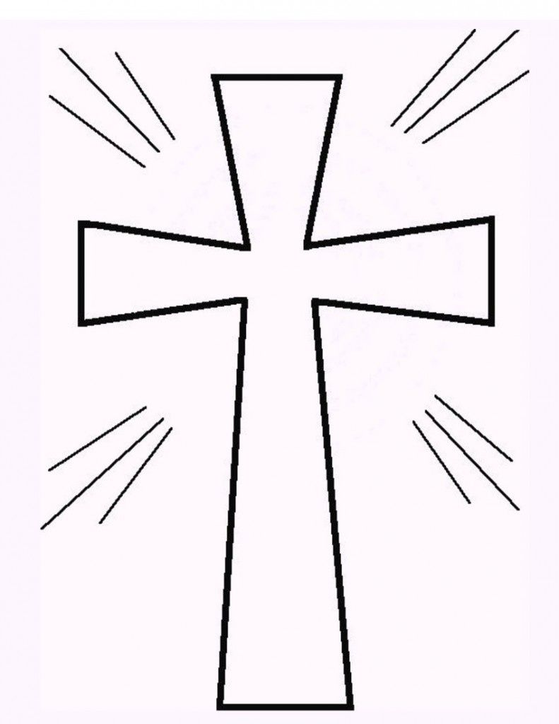 Free Pictures for: Cross coloring page 