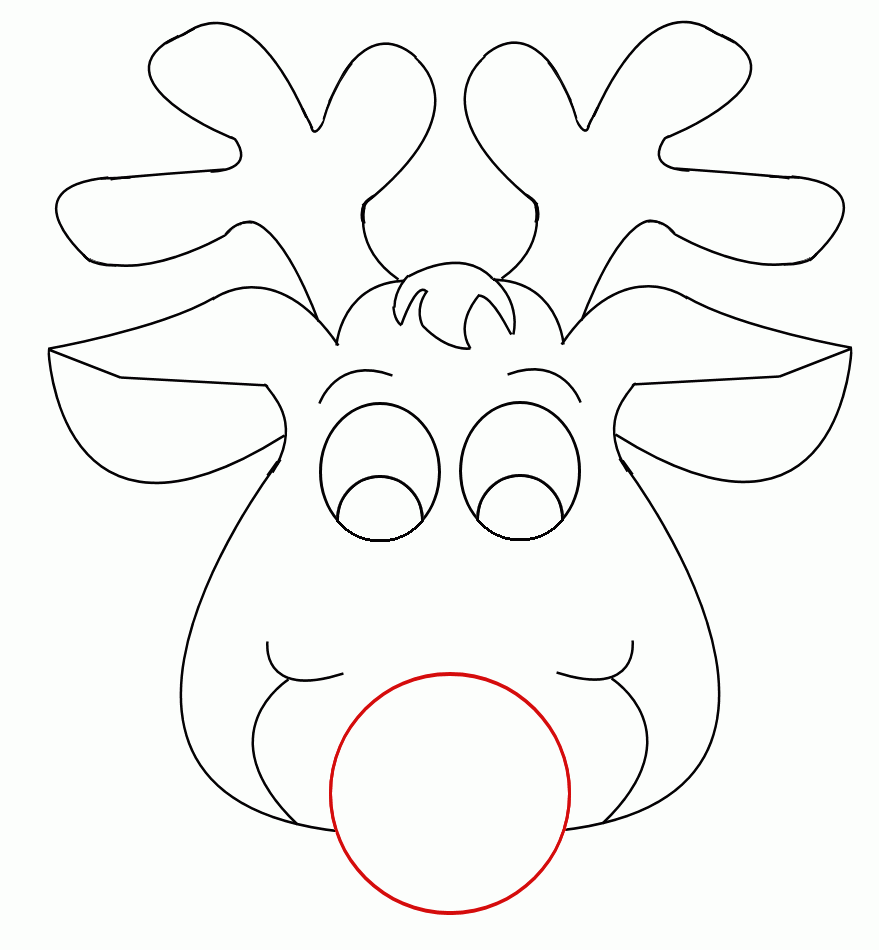 reindeer-face-clipart-black-and-white-clip-art-library