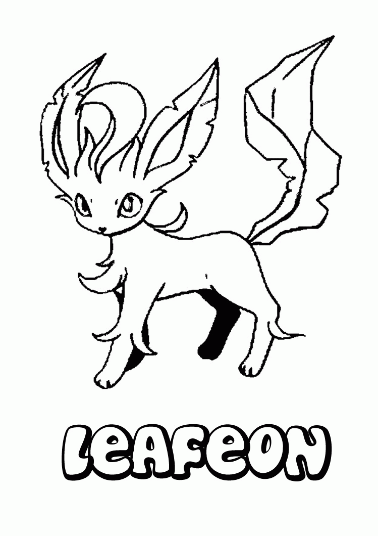 Free Pokemon Coloring Pages Eevee Evolutions, Download Free Pokemon