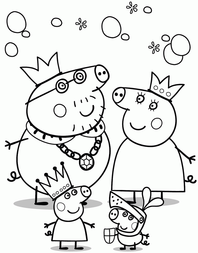 peppa pig coloring pages 