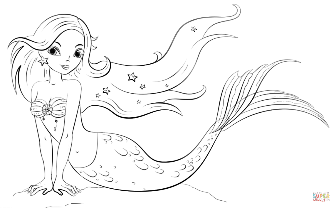 mermaid coloring page mermaid coloring page mermaid on a rock