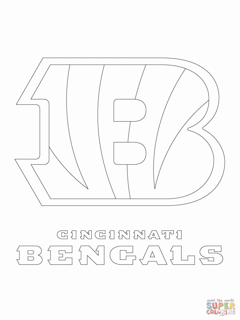 Free Printable Cincinnati Bengals Coloring Pages, Download Free