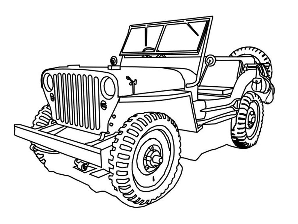 printable jeep coloring pages   Clip Art Library