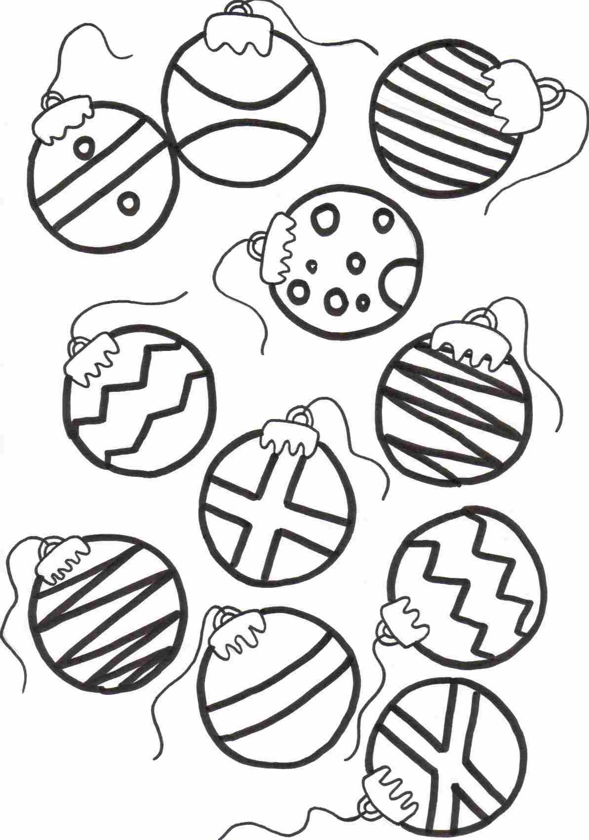 Ornament Coloring Pages To Print