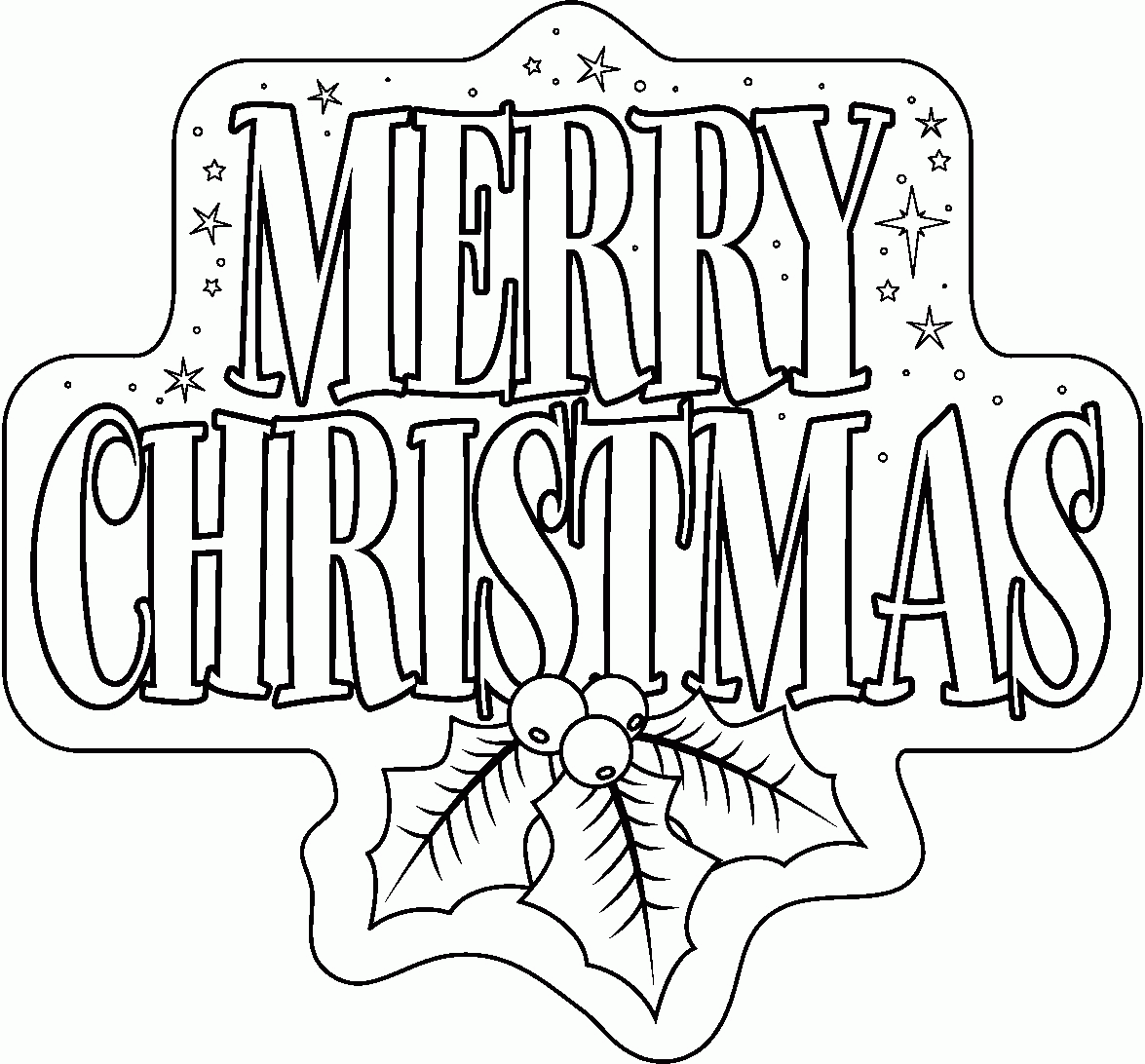Christmas Coloring Page Clipart - Clipart Kid