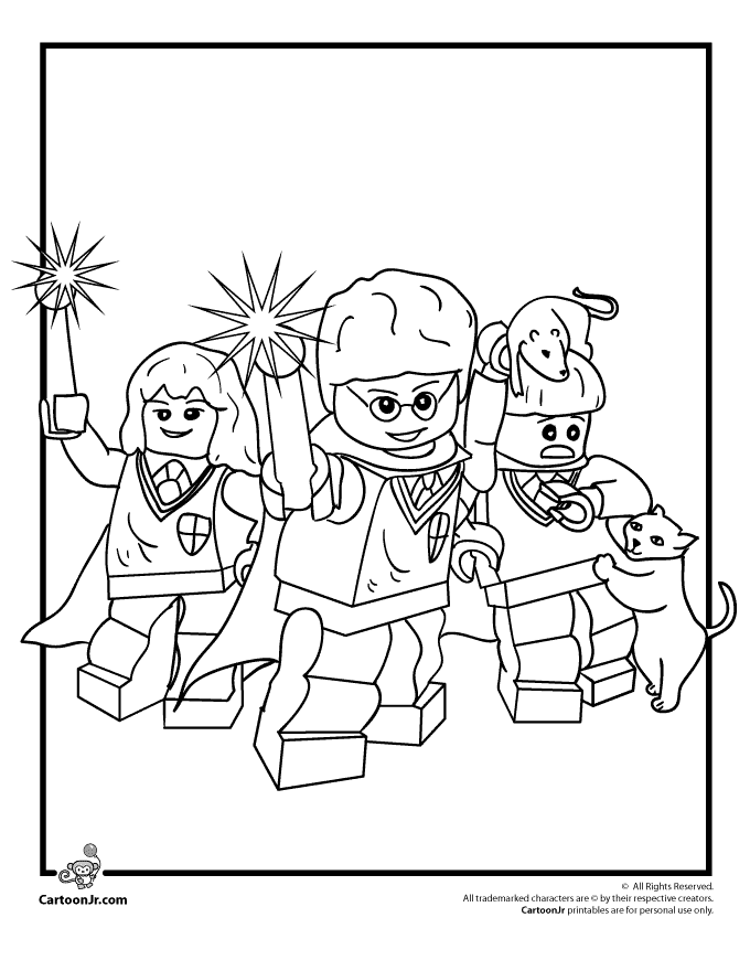 Lego Harry Potter Coloring Page 