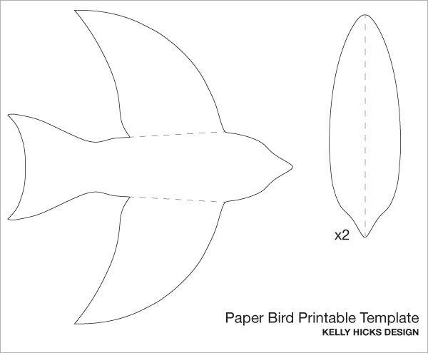 Free Printable Bird Template from clipart-library.com