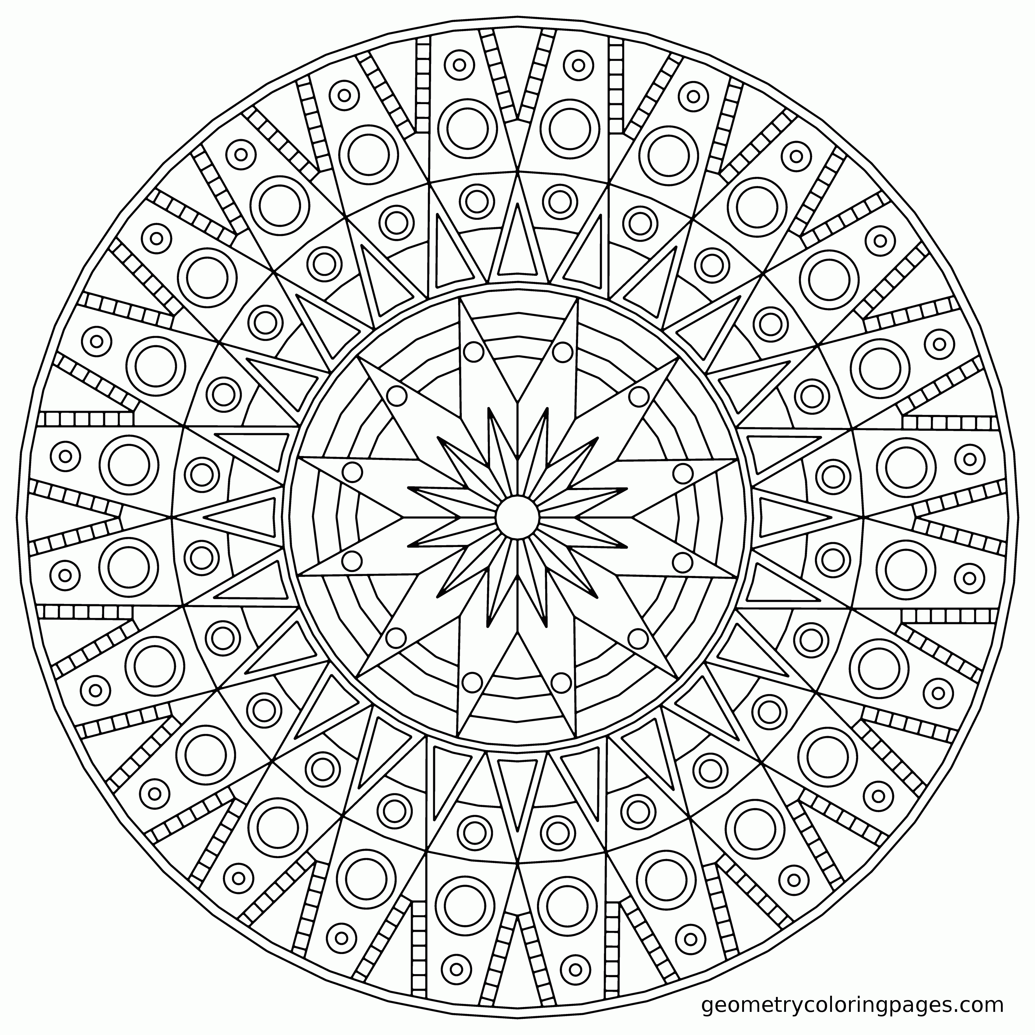 Free Awesome Design Mandala Coloring Pages Free Printable, Download