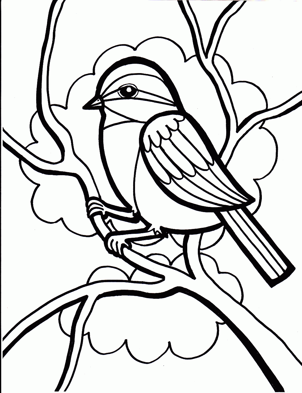 Free Sparrow Coloring Page, Download Free Sparrow Coloring Page ...