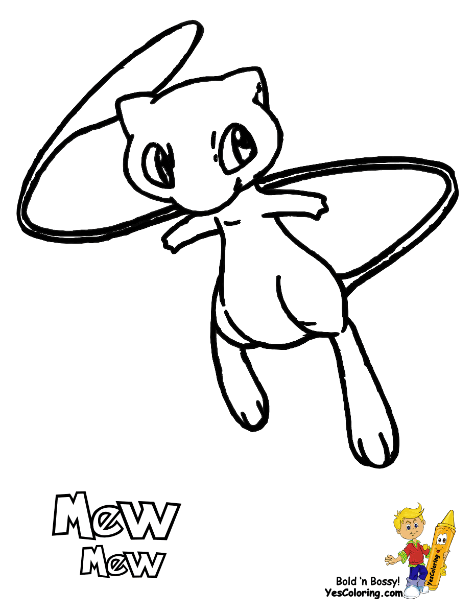 Free Mew Coloring Page, Download Free Mew Coloring Page png images ...