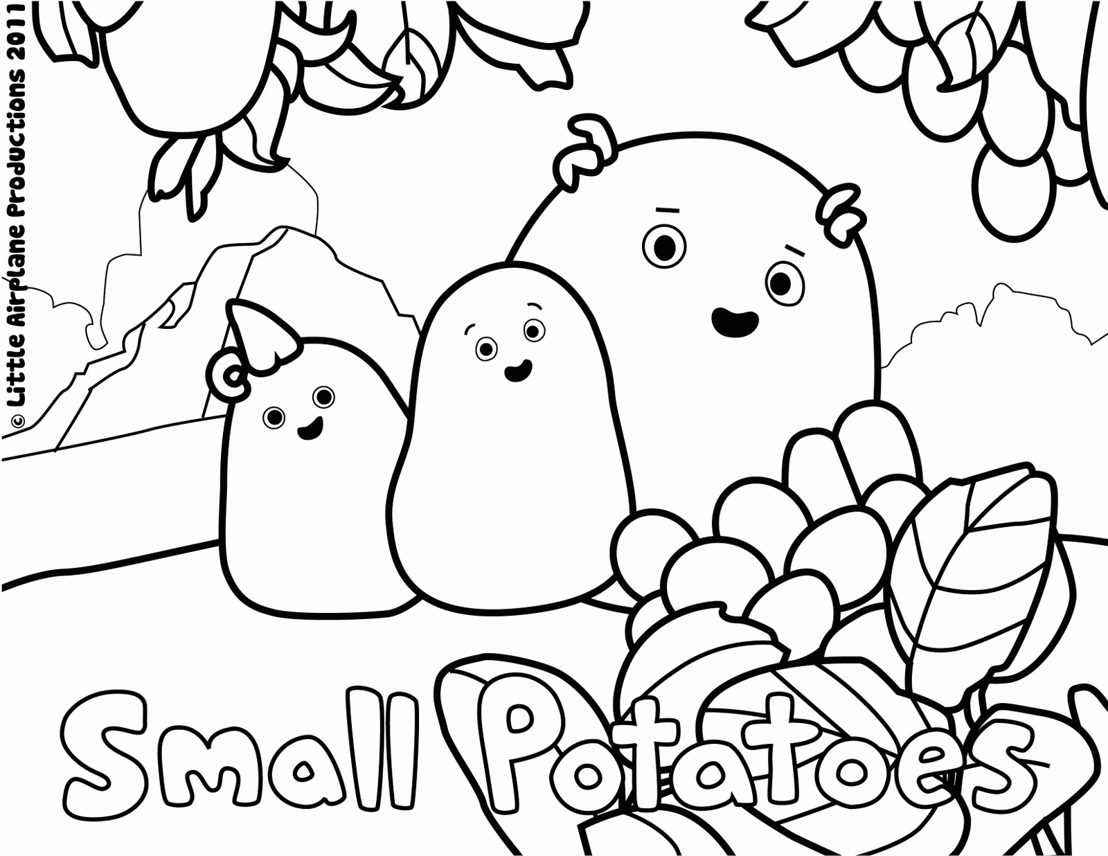 Chip And Potato Cartoon Free Printable Coloring Pages Free Printable
