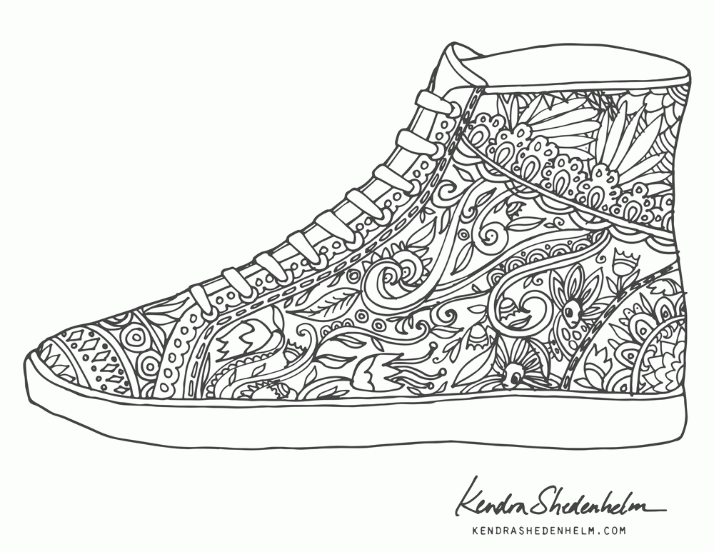 Birds, doodles, shoes and FREE coloring pages! � Kendra Shedenhelm