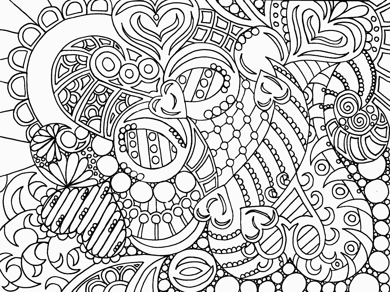 Abstract Girl Coloring Pages | Coloring Pages For All Ages