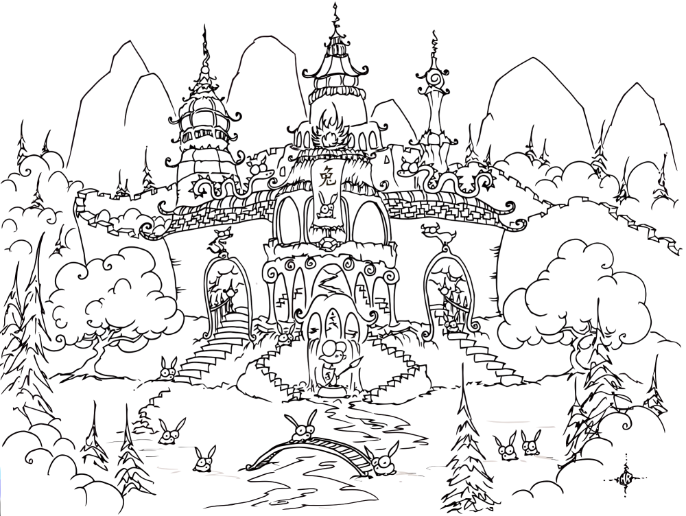 Ancient China Coloring Page Farmer | Coloring Pages For All Ages