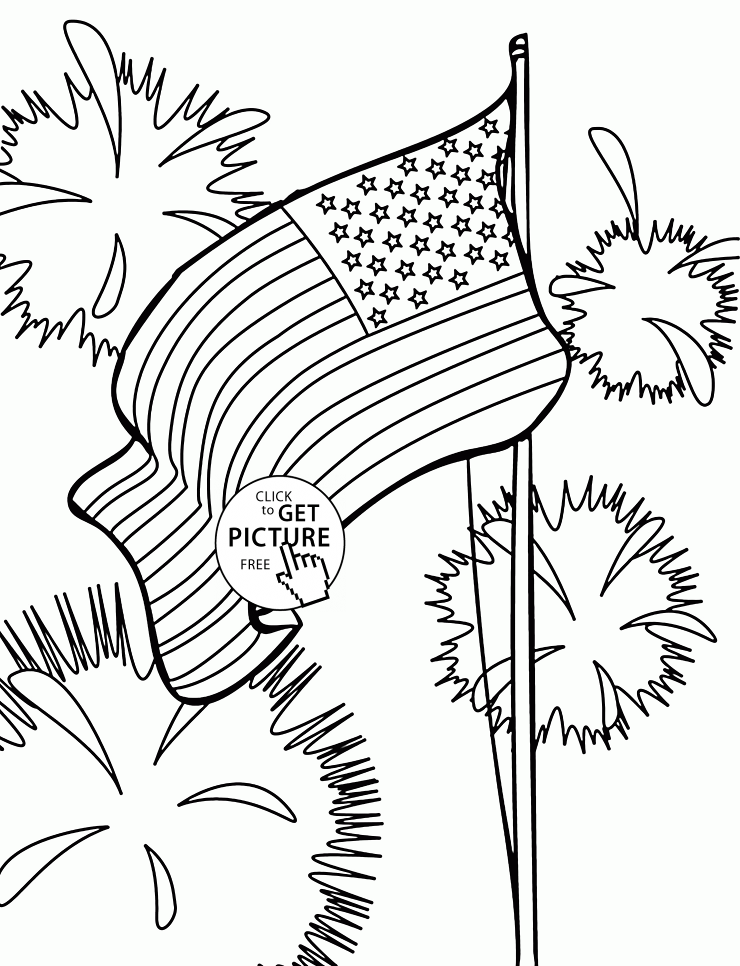 4th of july coloring pages for free