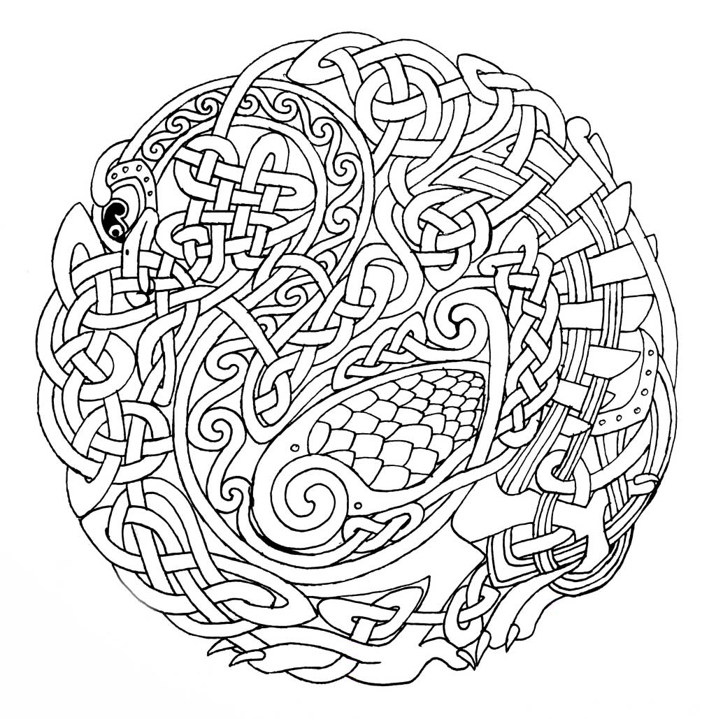 Celtic Intricate Christmas Coloring Page | Coloring Pages For All Ages