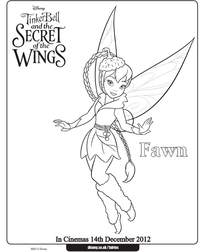 tinker bell and christmas Colouring Pages
