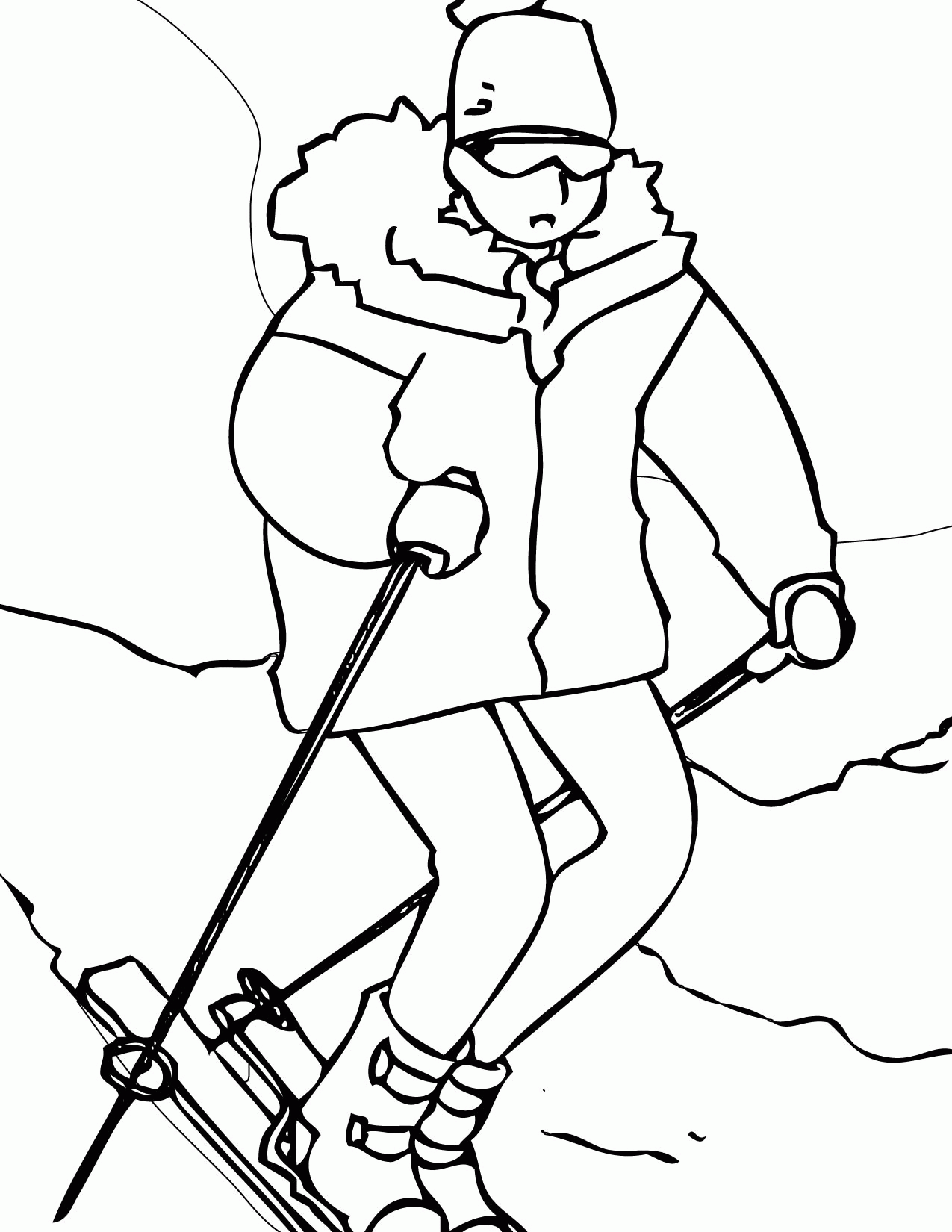 Printable Winter Sport Coloring Pages Clip Art Library