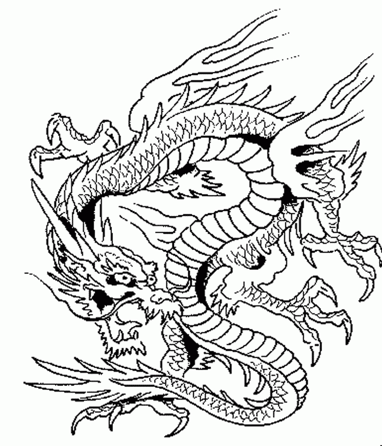 Free Free Printable Coloring Pages For Adults Advanced Dragons 