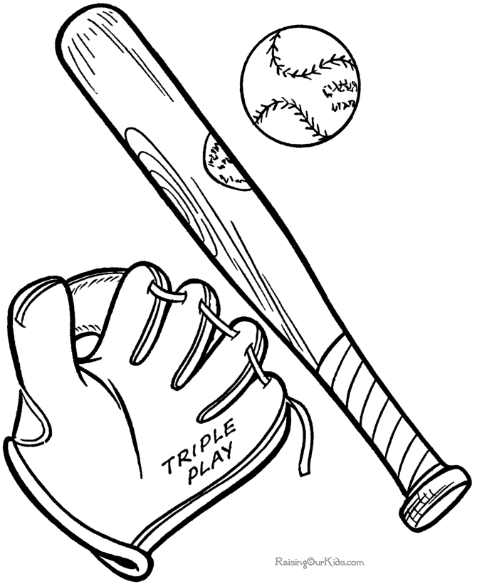 Baseball coloring pages to print