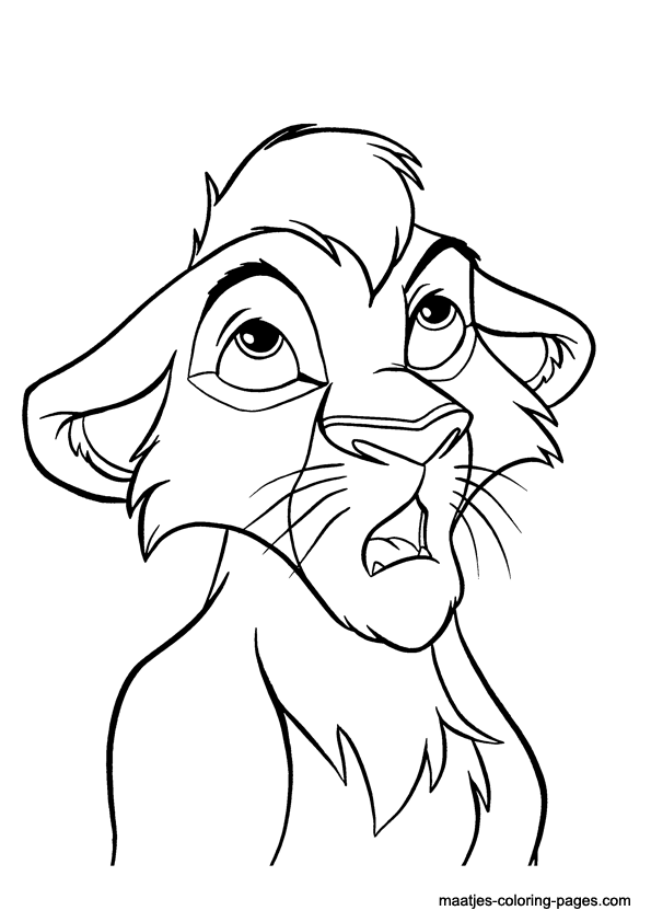  Lion King Young Kiara With Kovu Coloring Pages - Lion
