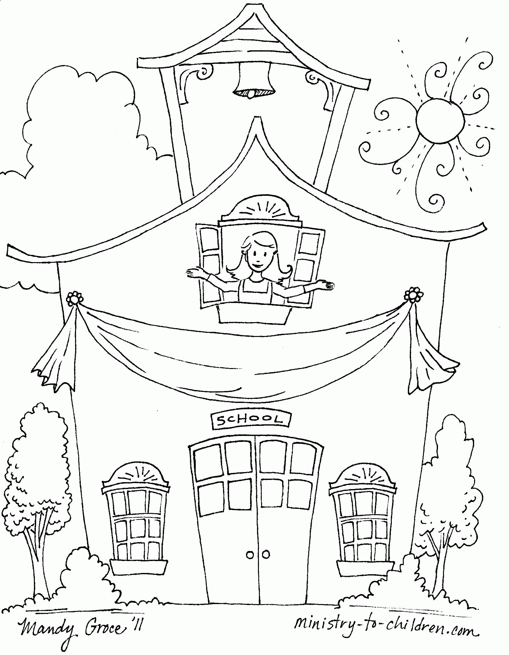 Last Day Of School Coloring Page Free Printable