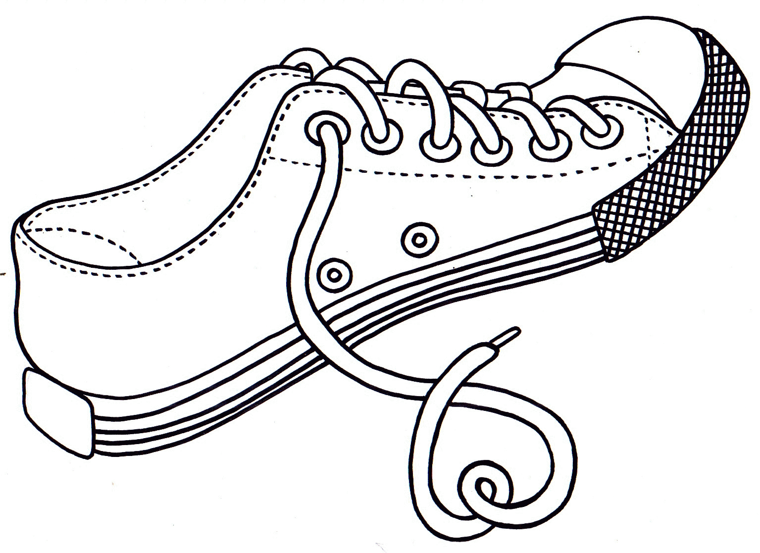 Free Coloring Page Shoes, Download Free Coloring Page Shoes png images