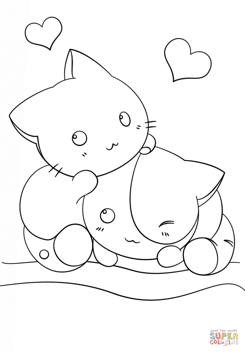 chibi animals coloring pages   Clip Art Library