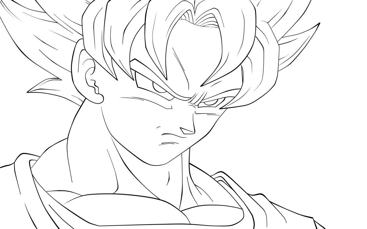 Goku Super Saiyan Coloring Pages 