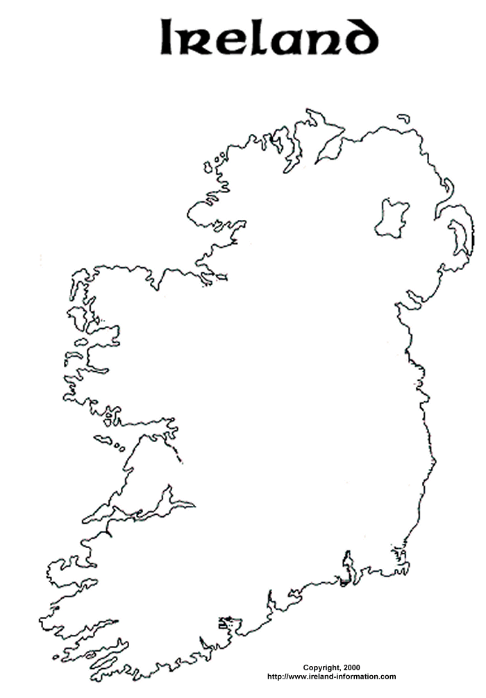 Plain Map Of Ireland Free Map Of Ireland Coloring Page, Download Free Map Of Ireland Coloring  Page Png Images, Free Cliparts On Clipart Library