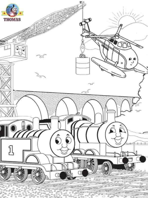 Cranky The Crane Coloring Page