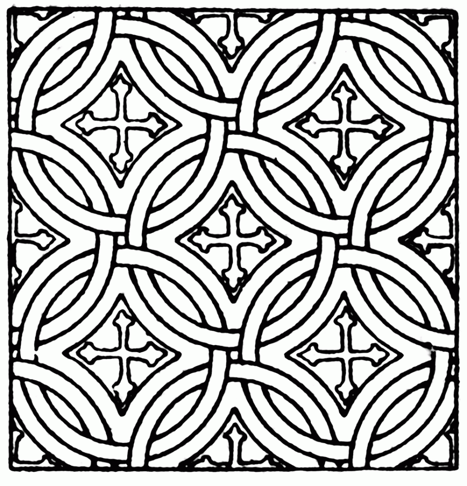 Mystery Mosaic Coloring Pages Printable Mosaic Coloring Pages Free