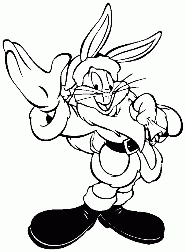 Bugs Bunny Basketball Coloring Pages | Cartoon Coloring pages