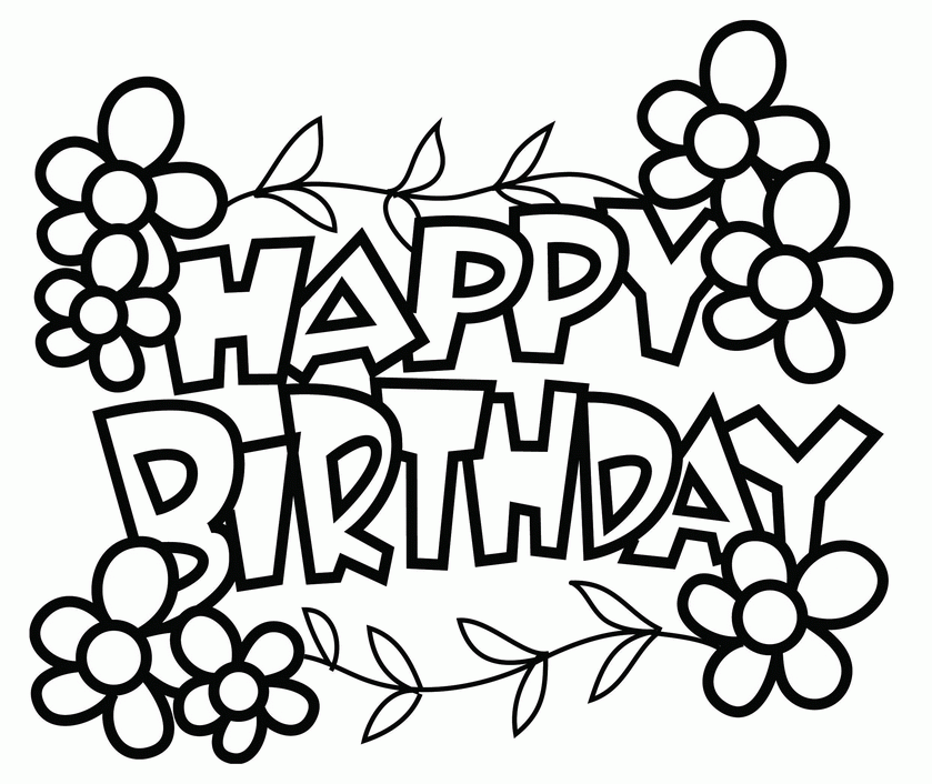 Free Coloring Pages Birthday Card For Boy