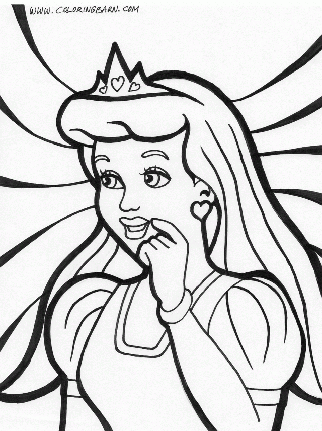 Princesses Printable Coloring Pages Coloring Book Area Best
