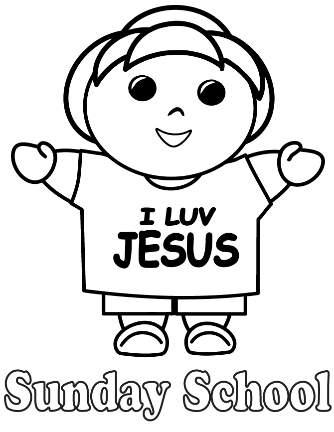 sunday school coloring pages 