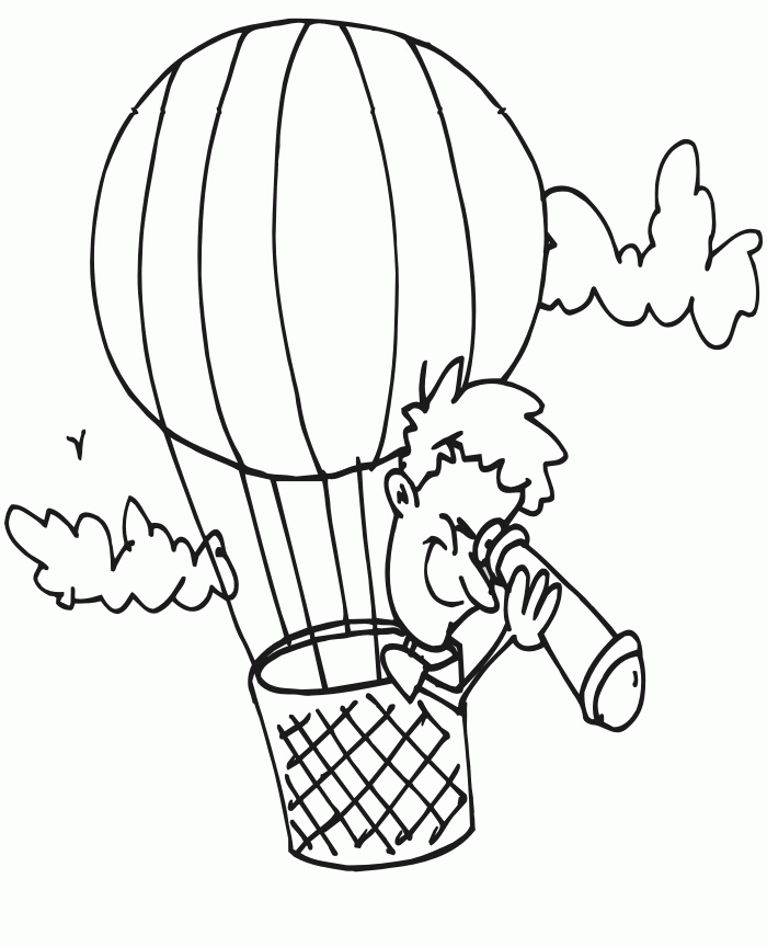 Free Printable Hot Air Balloon 