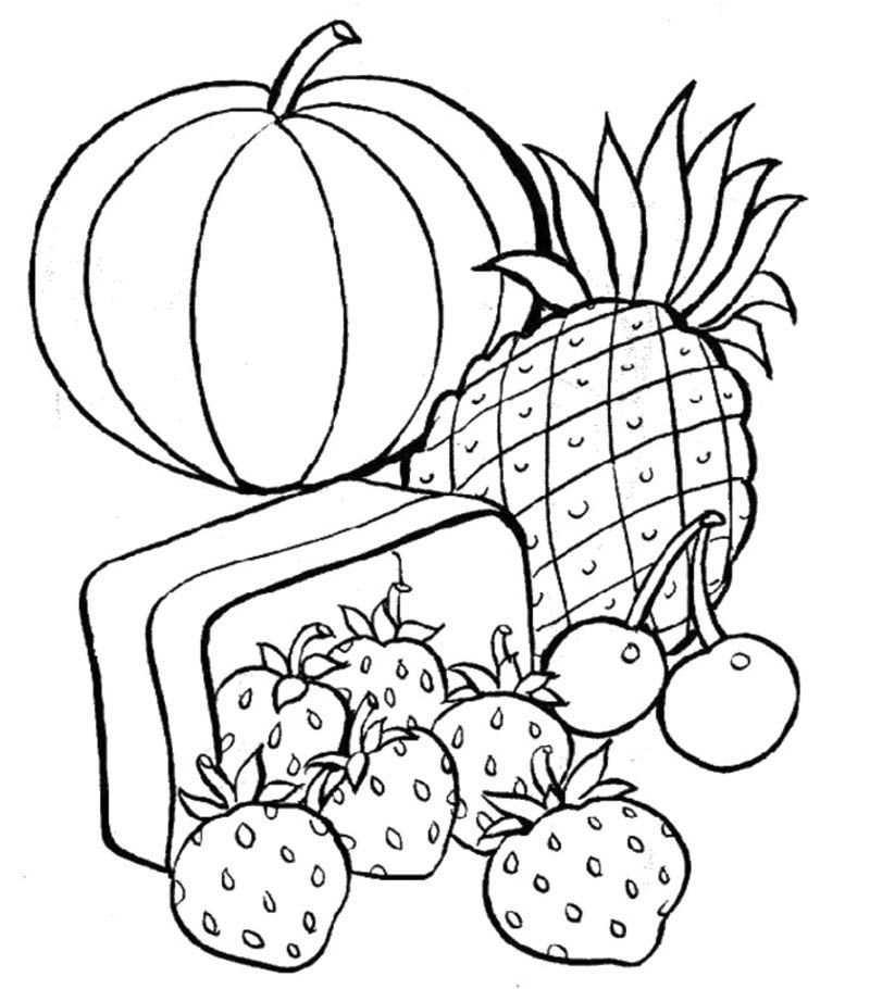 colouring-pages-unhealthy-food-clip-art-library