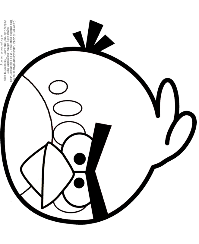 angry bird space coloring pages orange bird