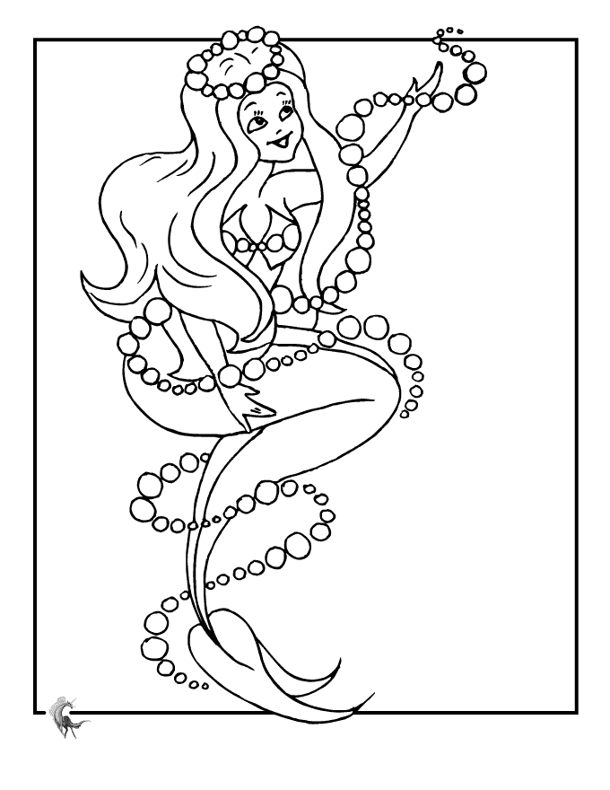 Barbie Mermaid Colouring Pages To Print