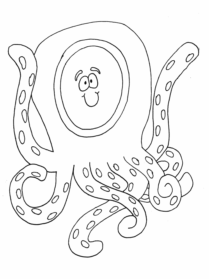Printable O Octopus Alphabet Coloring Pages