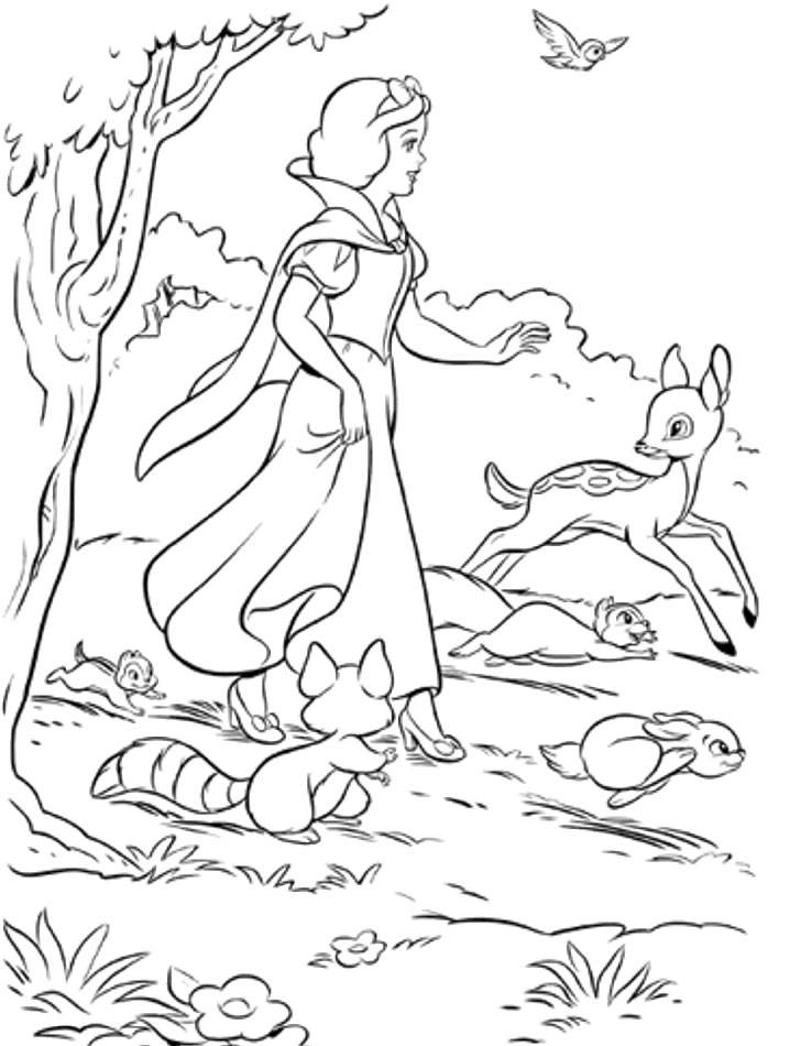Free The Seven Dwarfs Coloring Pages, Download Free The Seven Dwarfs