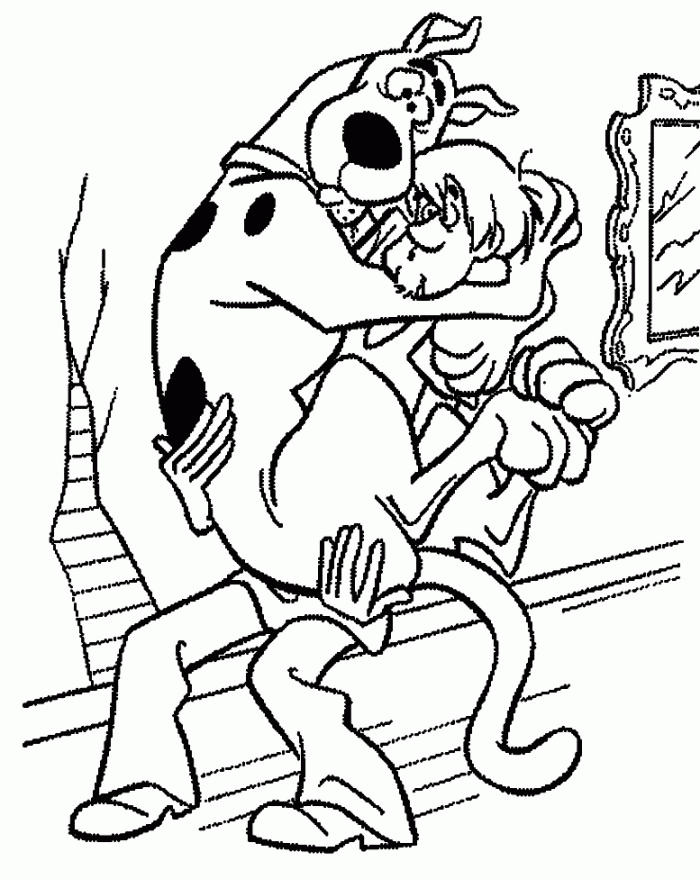 scooby doo and shaggy Colouring Pages