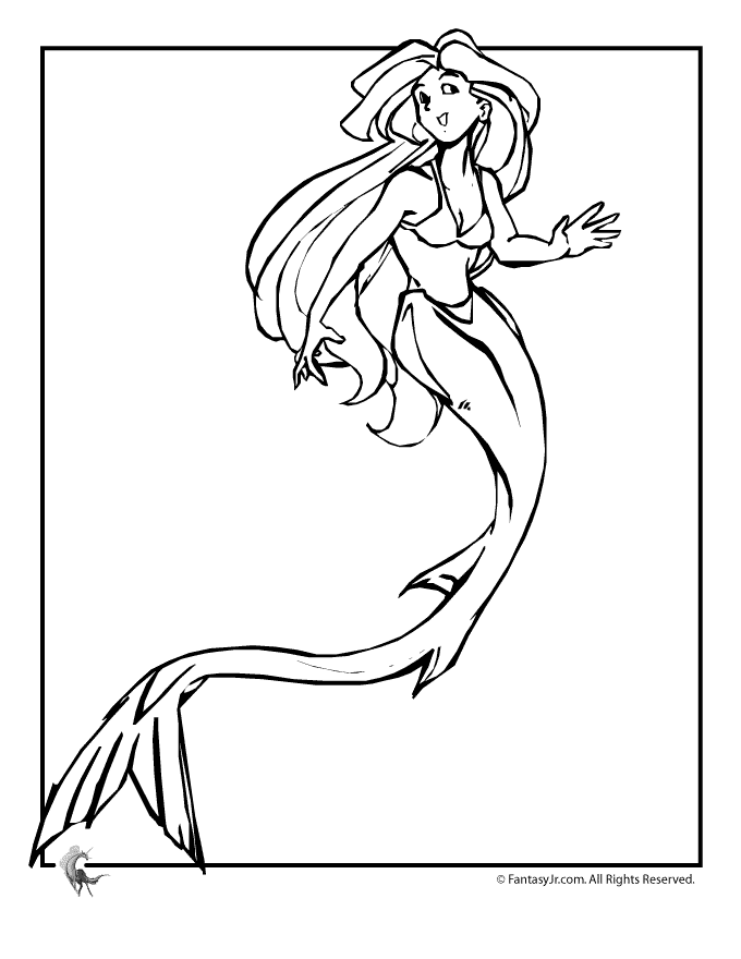 Coloring Pages Mermaids | Free Printable Coloring Pages