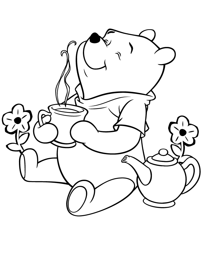 Pooh Bear Coloring | Cartoon Coloring Pages | Kids Coloring Pages