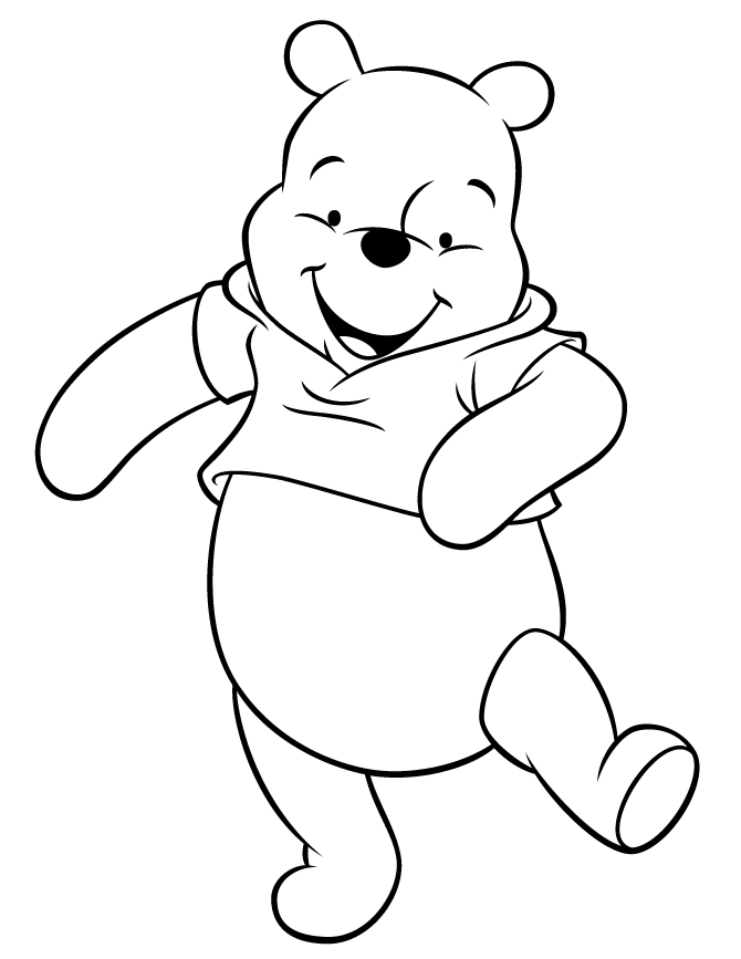 Free Printable Winnie The Pooh Bear Coloring Pages | H  M