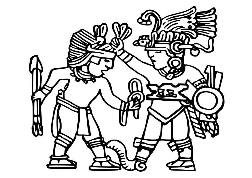 Aztec Pattern Coloring Pages Images  Pictures 