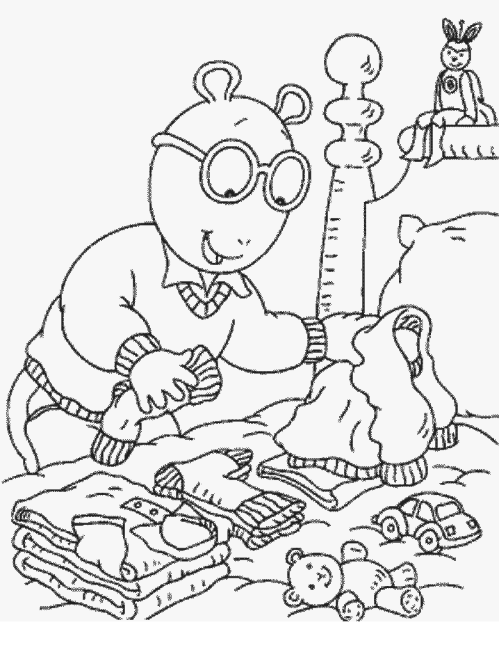 Printable Arthur 31 Cartoons Coloring Pages