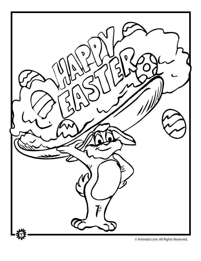Real Madrid And Barcelona: happy easter coloring pages